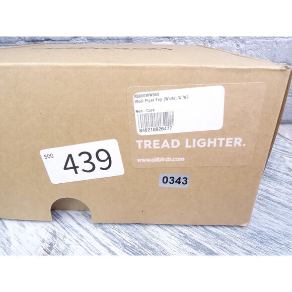 Allbirds Wool Piper Fuji Gray Women 6 New In Box - Picture 8 of 9